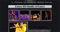 Desktop Screenshot of danze101studioofdance.com