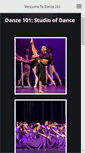 Mobile Screenshot of danze101studioofdance.com